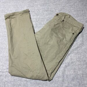Levis 513 Jeans Mens Tag 34x32 Actual 34x31 Beige Khaki Slim Straight Stretch